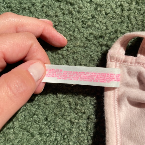 VS PINK Light Pink Strappy Back Bralette Size Large - Picture 3 of 7